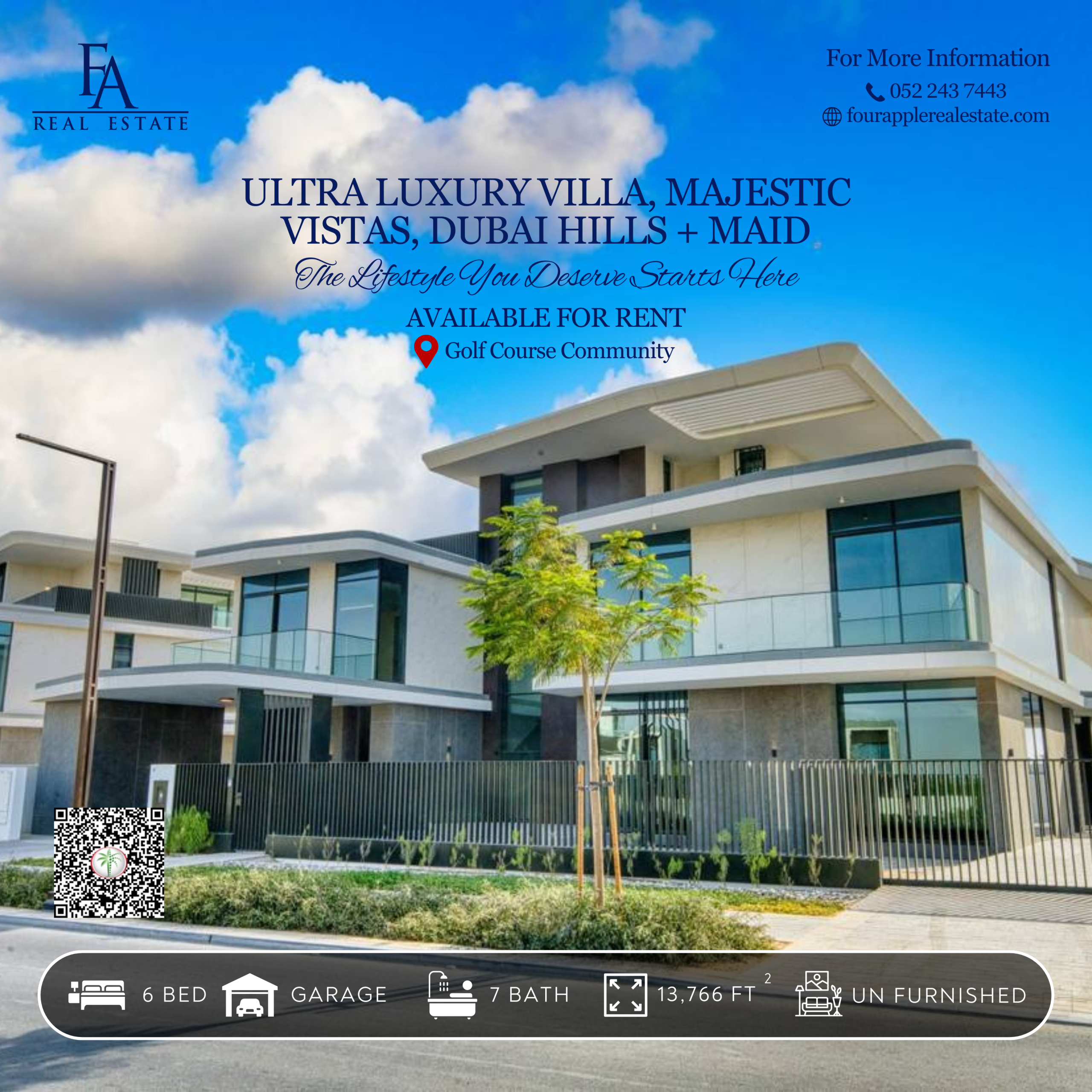  For Rent | Ultra-Luxury Villa – Majestic Vistas, Dubai Hills Estate