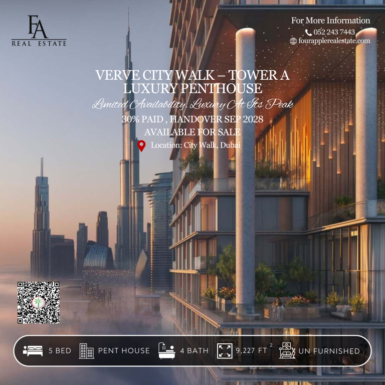 VERVE City Walk – Tower A | Luxury Penthouse